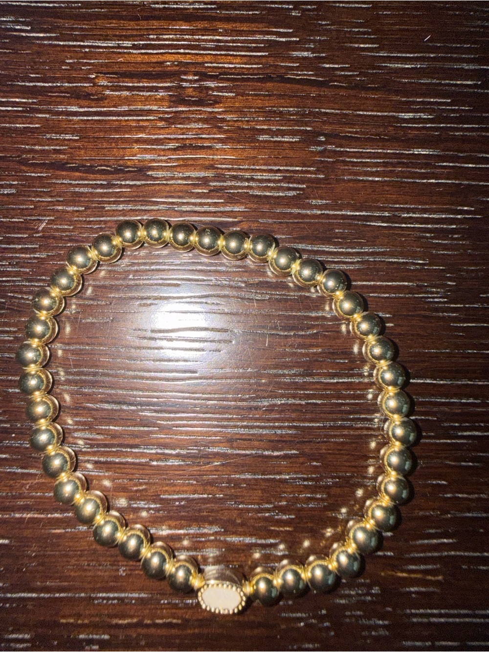 Kendra Scott Elaina Gold Stretch Bracelet Iridescent Drusy VGUC